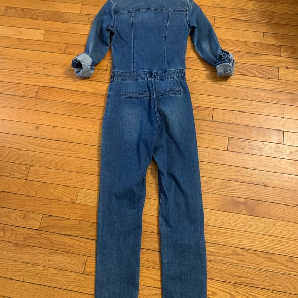 BeBe Denim Long Sleeve Jumpsuit - Picture 3 of 3